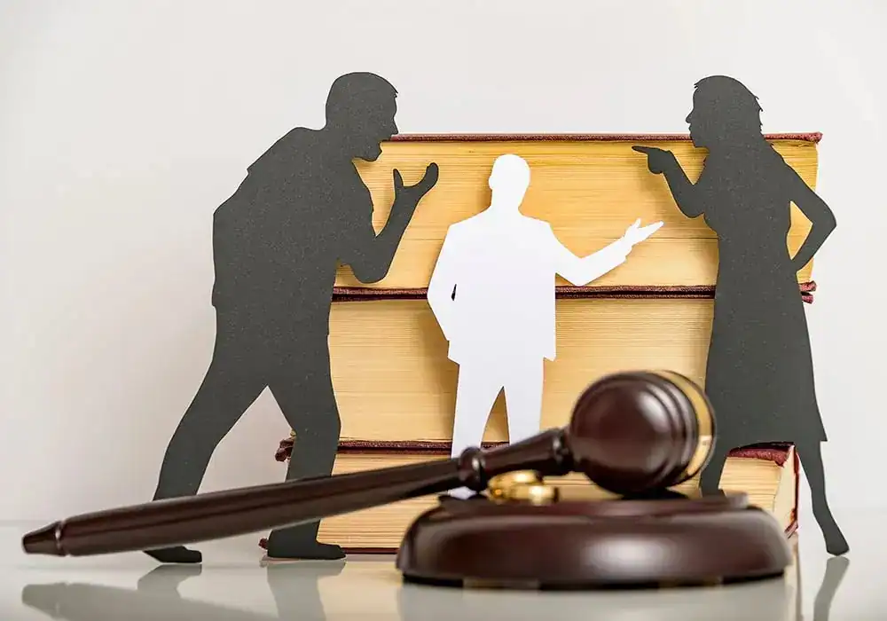 image of couple arguing through divorce Durham